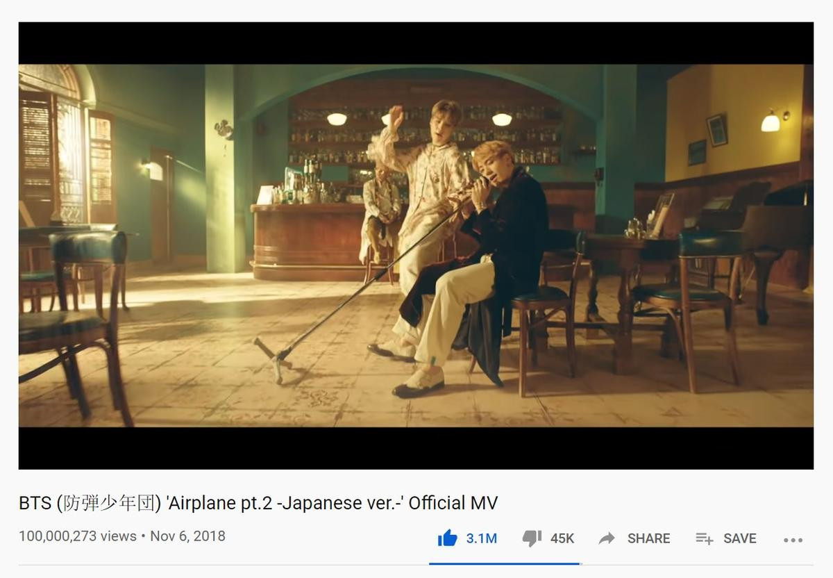 'Airplane Pt.2' đạt 100 triệu view giúp BTS nâng tổng MV cán mốc lượt xem ấn tượng này lên con số… Ảnh 1