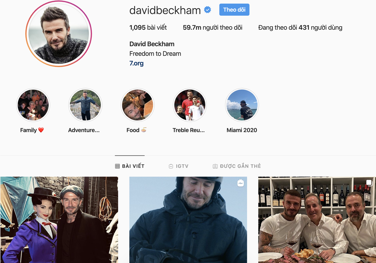 David Beckham kiếm gần 268 tỷ đồng từ 30 bài đăng trên Instagram Ảnh 1