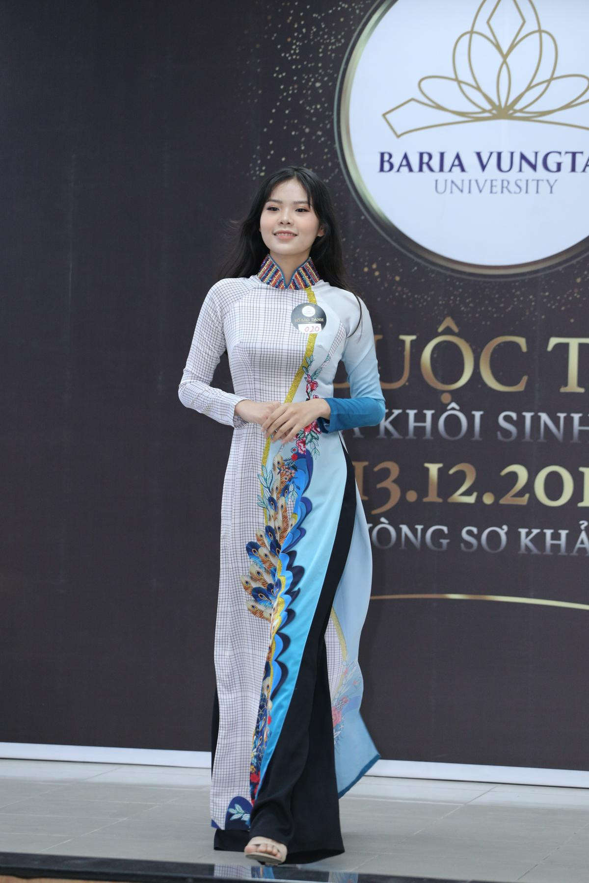 Thí sinh Đại học Bà Rịa - Vũng Tàu duyên dáng với phần trình diễn áo dài tại sơ khảo Miss University NHG 2020 Ảnh 10