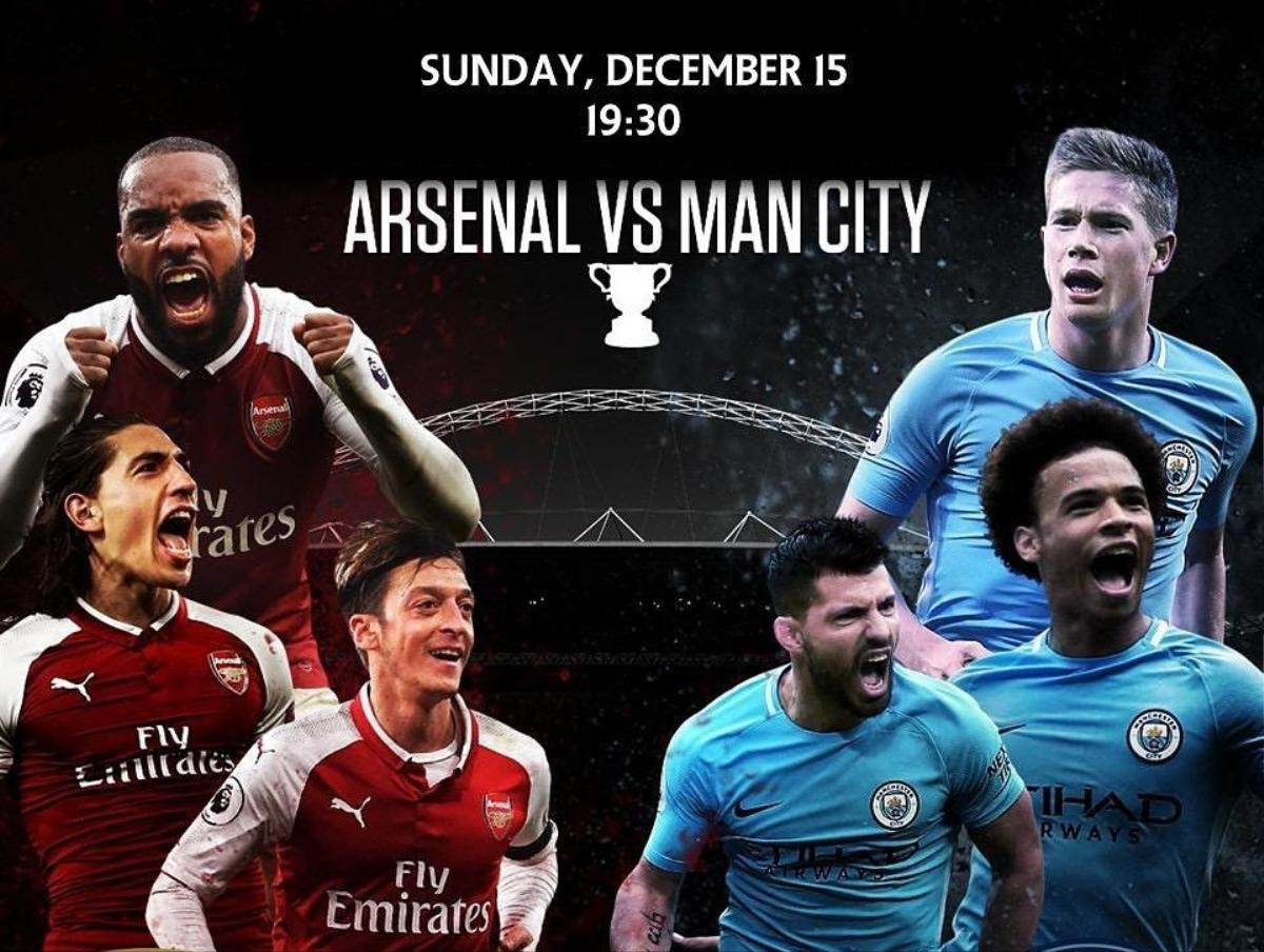 Lịch thi đấu bóng đá ngày 15/12: Arsenal gặp Man City Ảnh 1