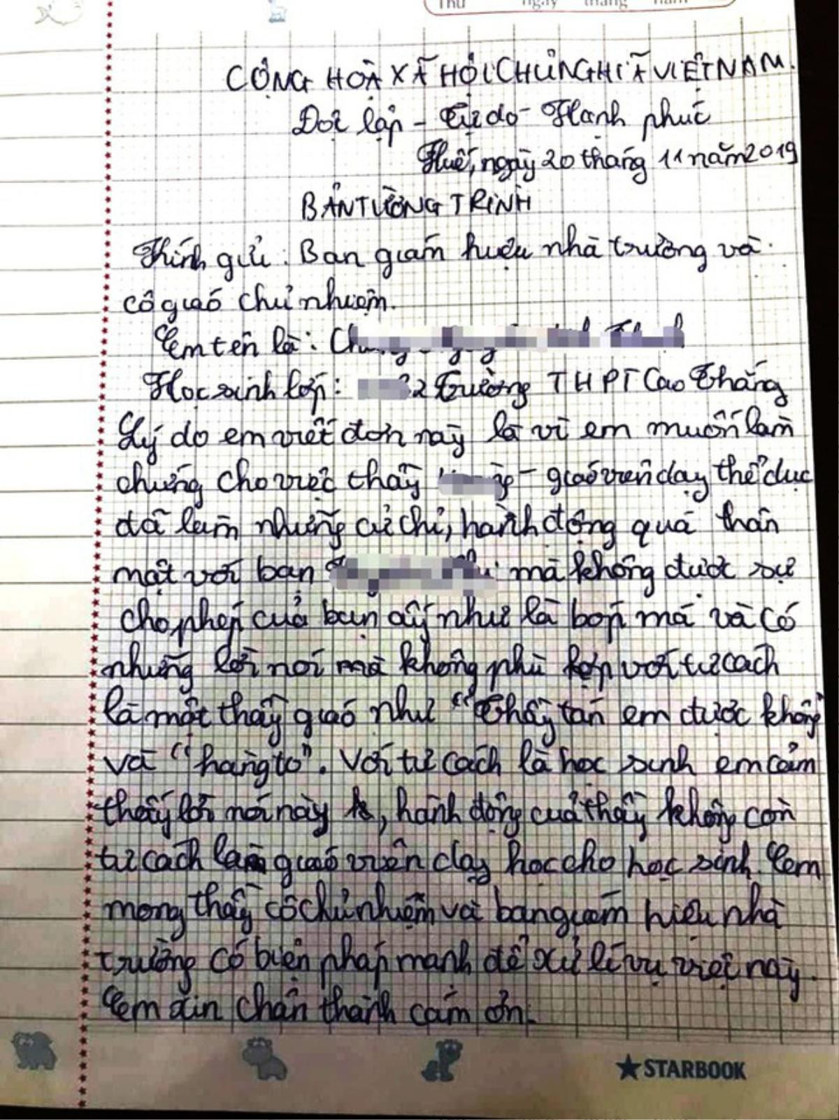 Thầy giáo bị tố nói ‘thầy tán em được không’ với nữ sinh trần tình: 'Muốn tạo không khí vui vẻ trong giờ ra chơi' Ảnh 1