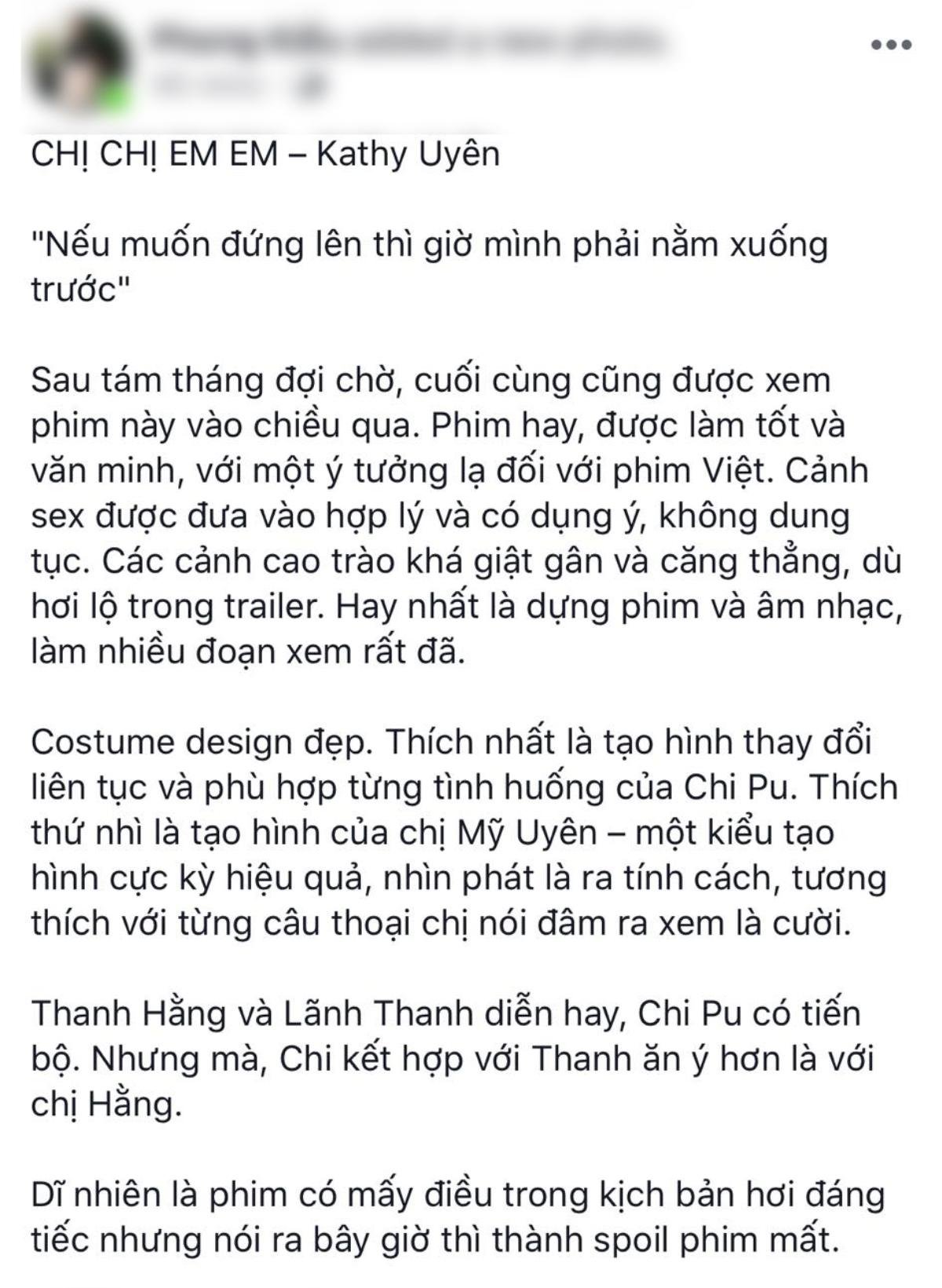 Sau ngày đầu công chiếu, khán giả nói gì về phim 'Chị chị em em'? Ảnh 9