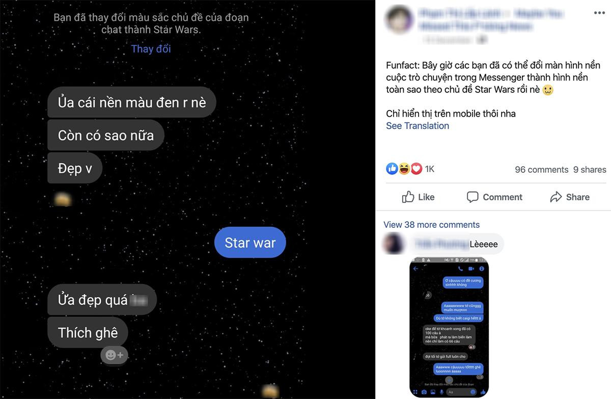 Phông nền đầy sao trên Messenger đang gây sốt, đây là cách để bạn áp dụng ngay trên Facebook của mình Ảnh 1