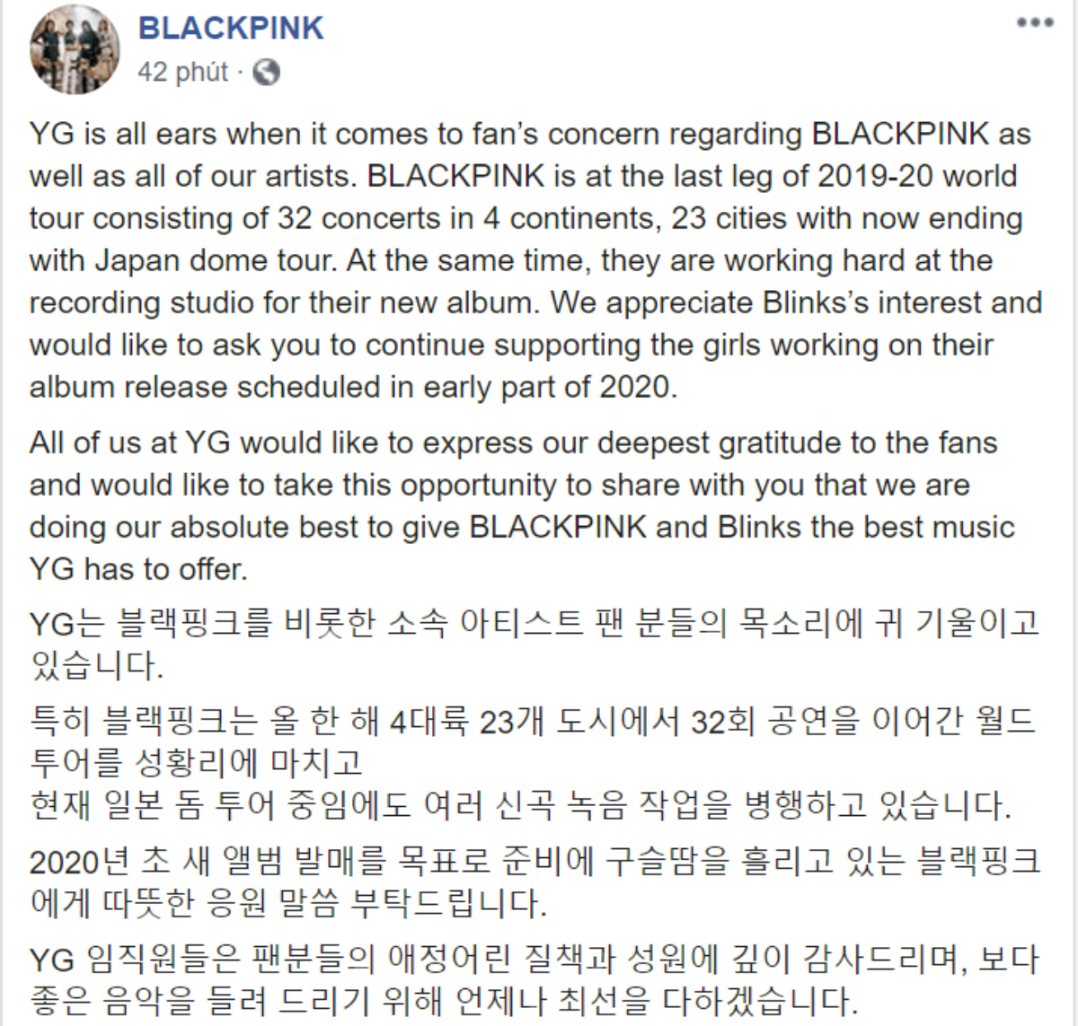 Kết quả project đòi công bằng cho BlackPink từ Blink: Naver đưa tin, YG phản hồi Ảnh 2