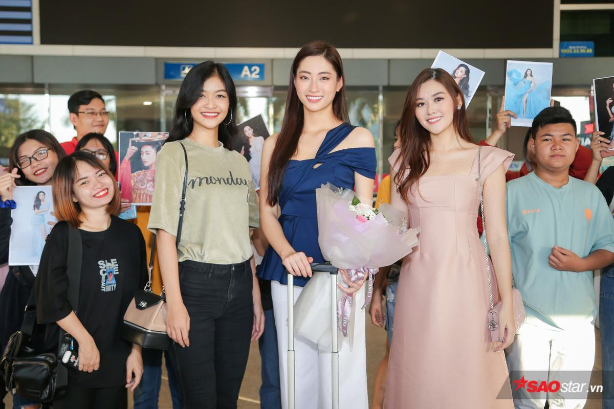 Trở về từ Miss World, Lương Thùy Linh sum họp Kiều Loan - Tường San: 3 nhan sắc in-top vẻ vang Ảnh 2