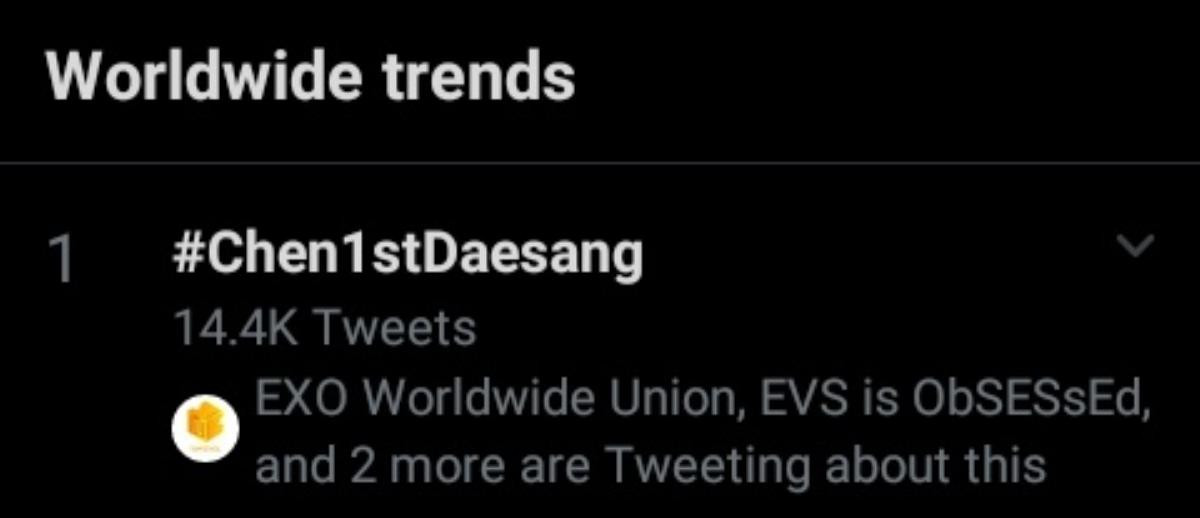 Hashtag #CHEN1stDaesang trending toàn cầu chúc mừng giải thưởng mới của Chen (EXO) tại Korea First Brand Awards 2020 Ảnh 3