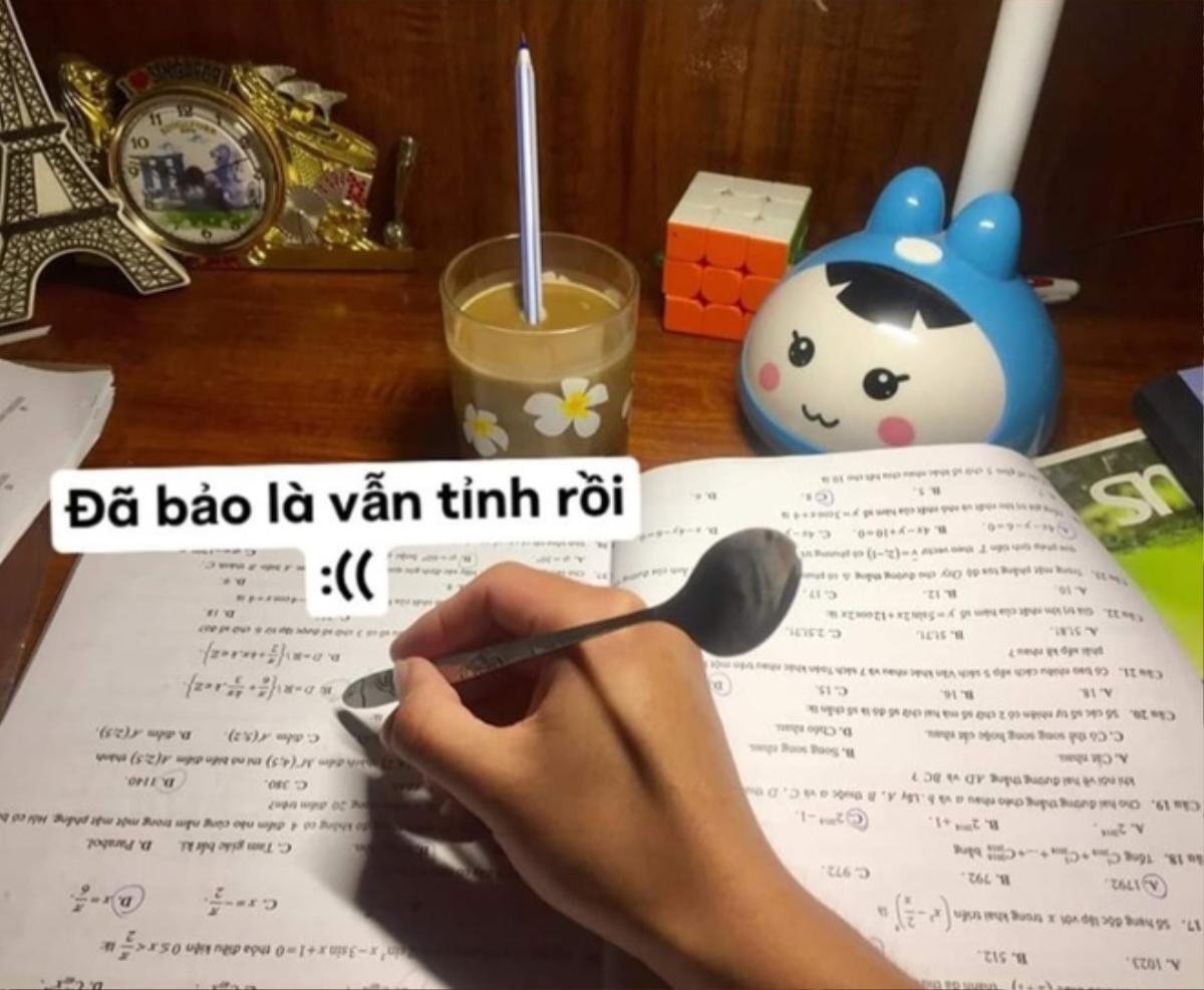 Thực trạng chung của các cô cậu học trò, ‘ăn chung ngủ chung’ với đống sách vở trong mùa thi Ảnh 4