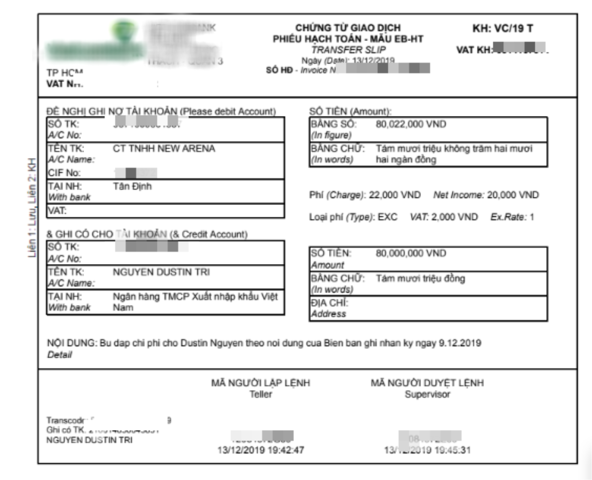 NSX khẳng định đã bồi thường xong 80 triệu đồng, tố ngược Dustin Nguyễn phá vỡ cam kết bảo mật thông tin Ảnh 6