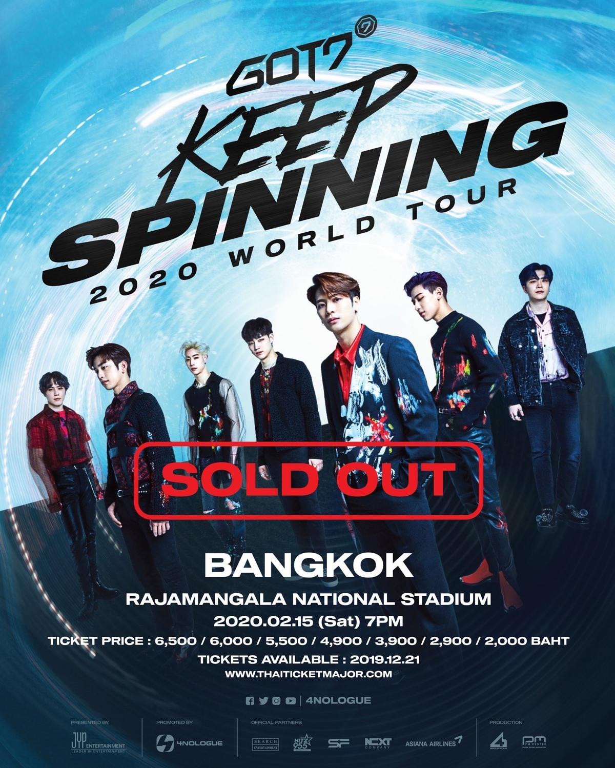 Bán hết vé concert tại sân vận động nổi tiếng của Thái Lan, GOT7 nhanh chóng đứng đầu Top Trending Ảnh 1