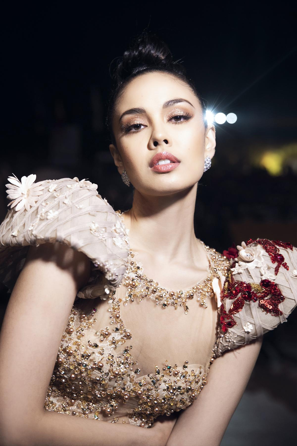 Hé lộ bí mật đằng sau bộ cánh cực phẩm được Hoa hậu Megan Young diện trong lễ hội Hoa lớn nhất Việt Nam Ảnh 2