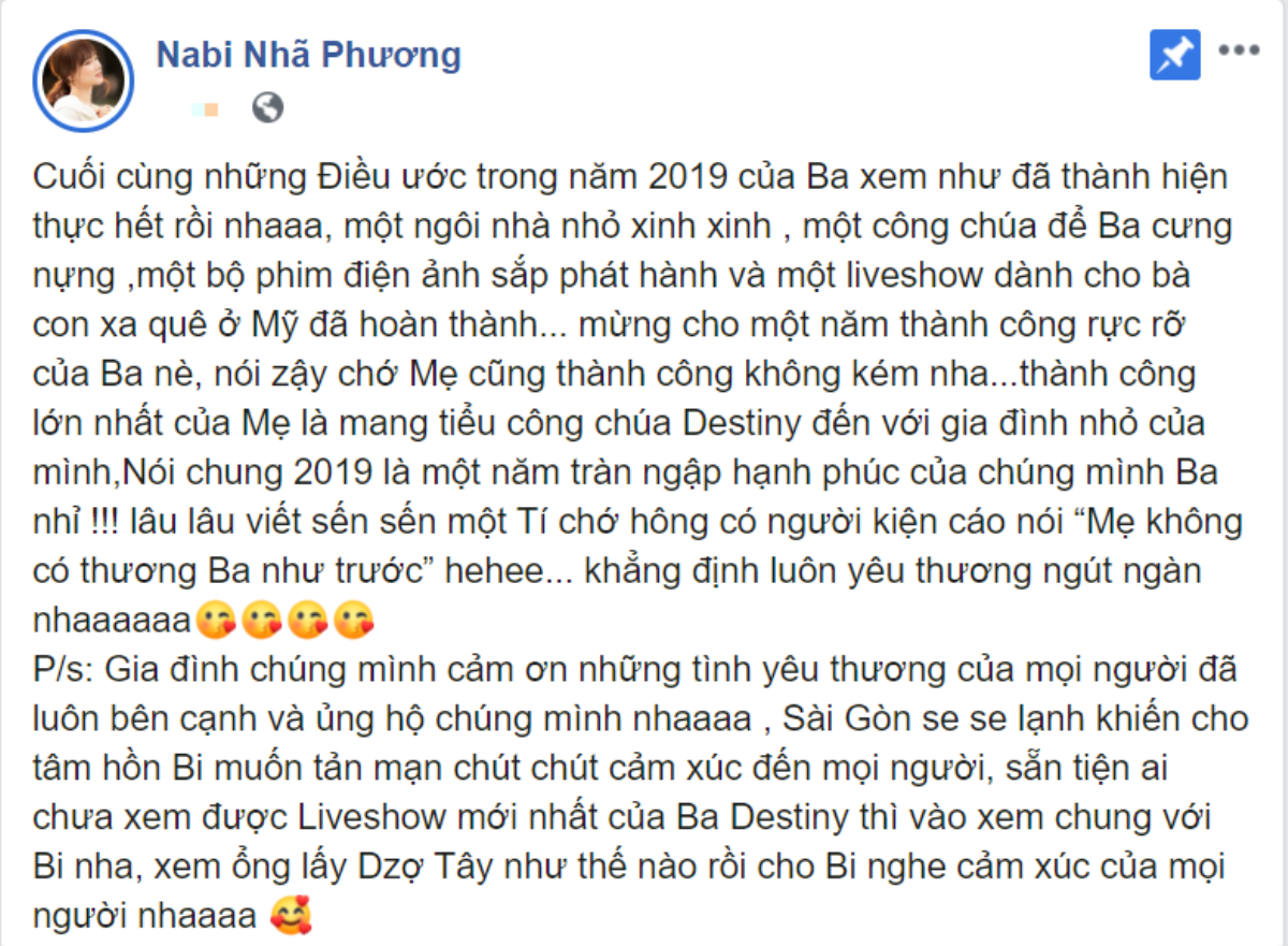 Nhã Phương lần đầu tiết lộ tên của con gái và tình trạng hôn nhân Ảnh 1