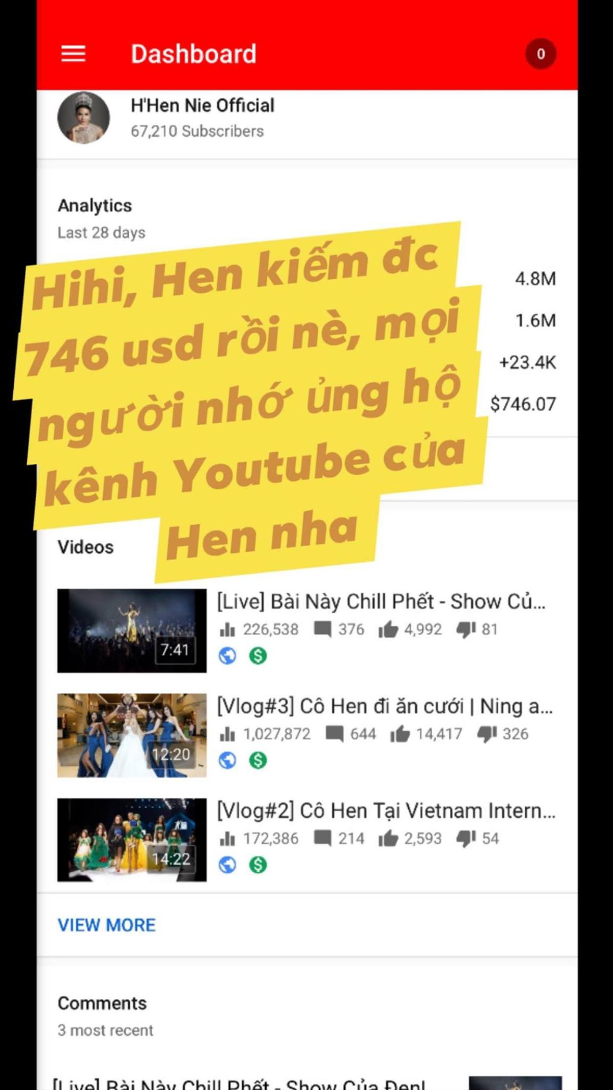 'Quyết tâm' thành vlogger, hoa hậu H'Hen Niê có thể kiếm được bao nhiêu tiền nhờ YouTube? Ảnh 2