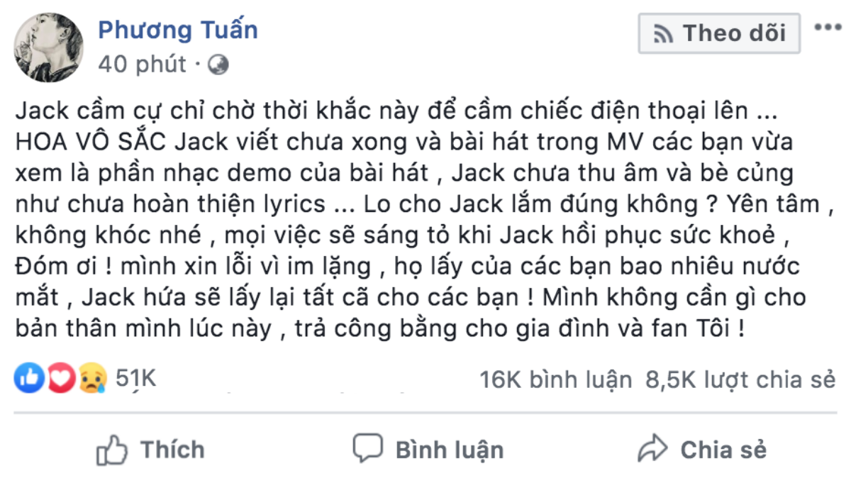 Fan nói gì sau khi Jack lên tiếng ngầm xác nhận 'đường ai nấy đi' với K-ICM? Ảnh 1