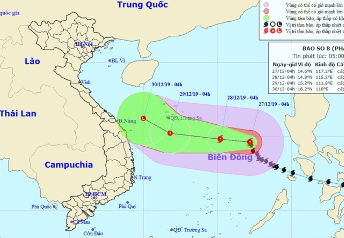 Bão số 8 ít có khả năng đi vào đất liền VIệt Nam Ảnh 1