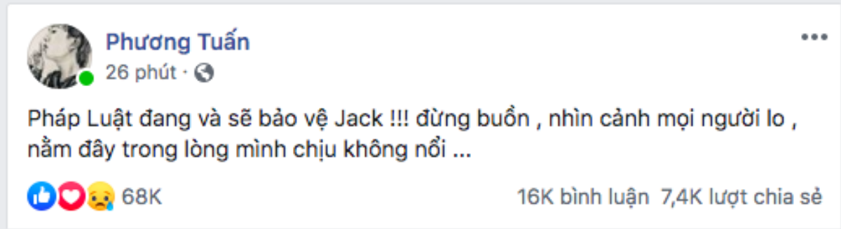 Jack thêm một lần lên tiếng trong tâm bão: 'Nằm đây lòng mình chịu không nổi…' Ảnh 1