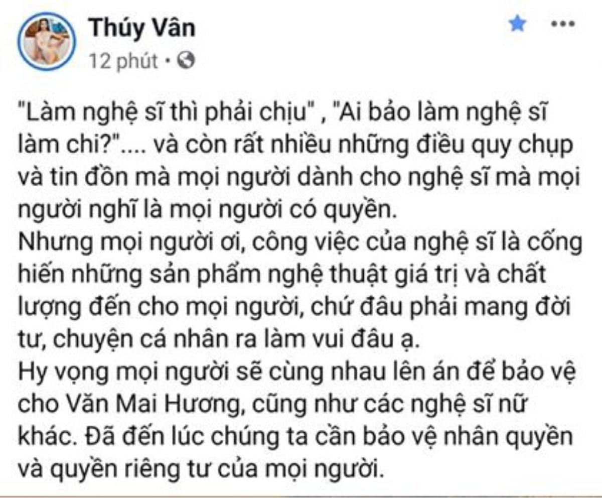 Văn Mai Hương bị kẻ xấu tung clip 'bẩn', Hoa hậu H'Hen Niê lên tiếng: 'Phụ nữ phải được tôn trọng và bảo vệ quyền an toàn dù ở bất cứ đâu' Ảnh 4