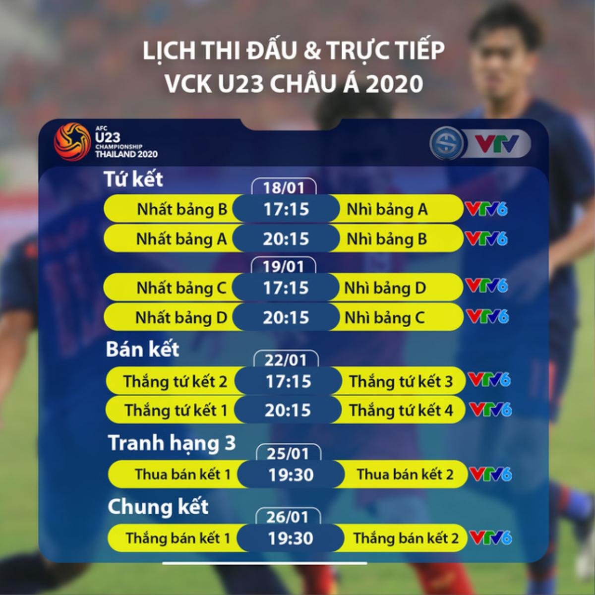 Xem thầy trò ông Park Hang Seo thi đấu tại VCK U23 Châu Á trên kênh nào? Ảnh 4