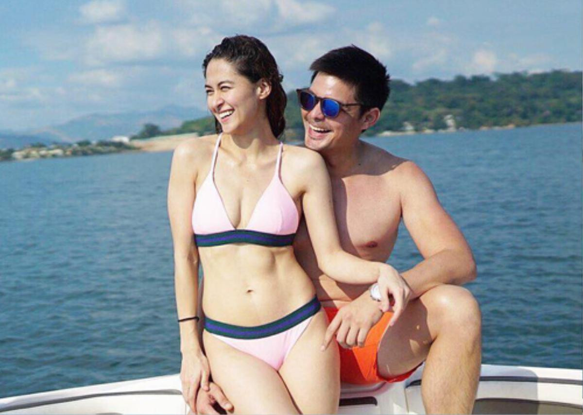 'Mỹ nhân đẹp nhất Philippines' Marian Rivera diện áo tắm tự tin với body mũm mĩm hậu sinh nở Ảnh 3