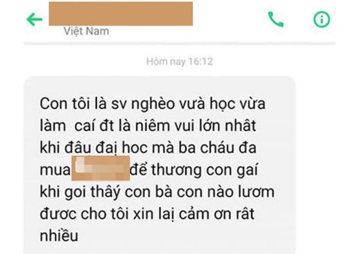 Con gái bị trộm điện thoại khi đi làm thêm, người mẹ bất ngờ nhắn tin cho 'người nhặt được' gây xúc động mạnh Ảnh 1