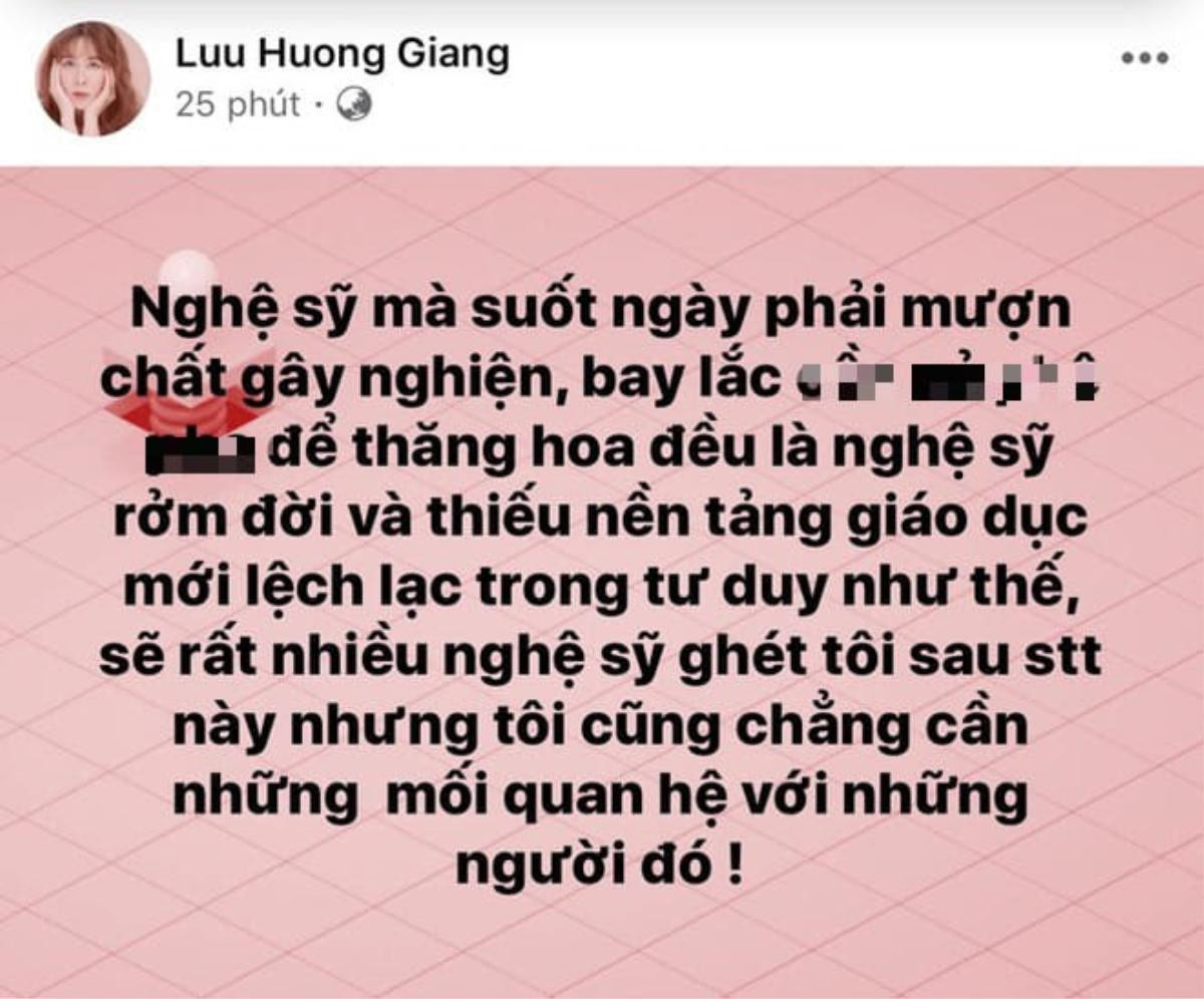 Nhạc sĩ Duy Mạnh 'cà khịa' Lưu Hương Giang về quan điểm 'nghệ sĩ dùng chất gây nghiện' Ảnh 1