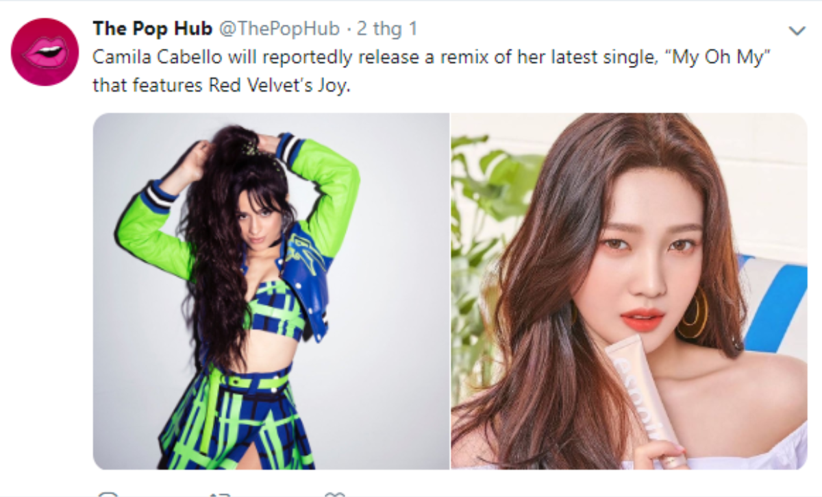 Fan phấn khích trước tin đồn Camila Cabello và Joy (Red Velvet) bất ngờ hợp tác Ảnh 1