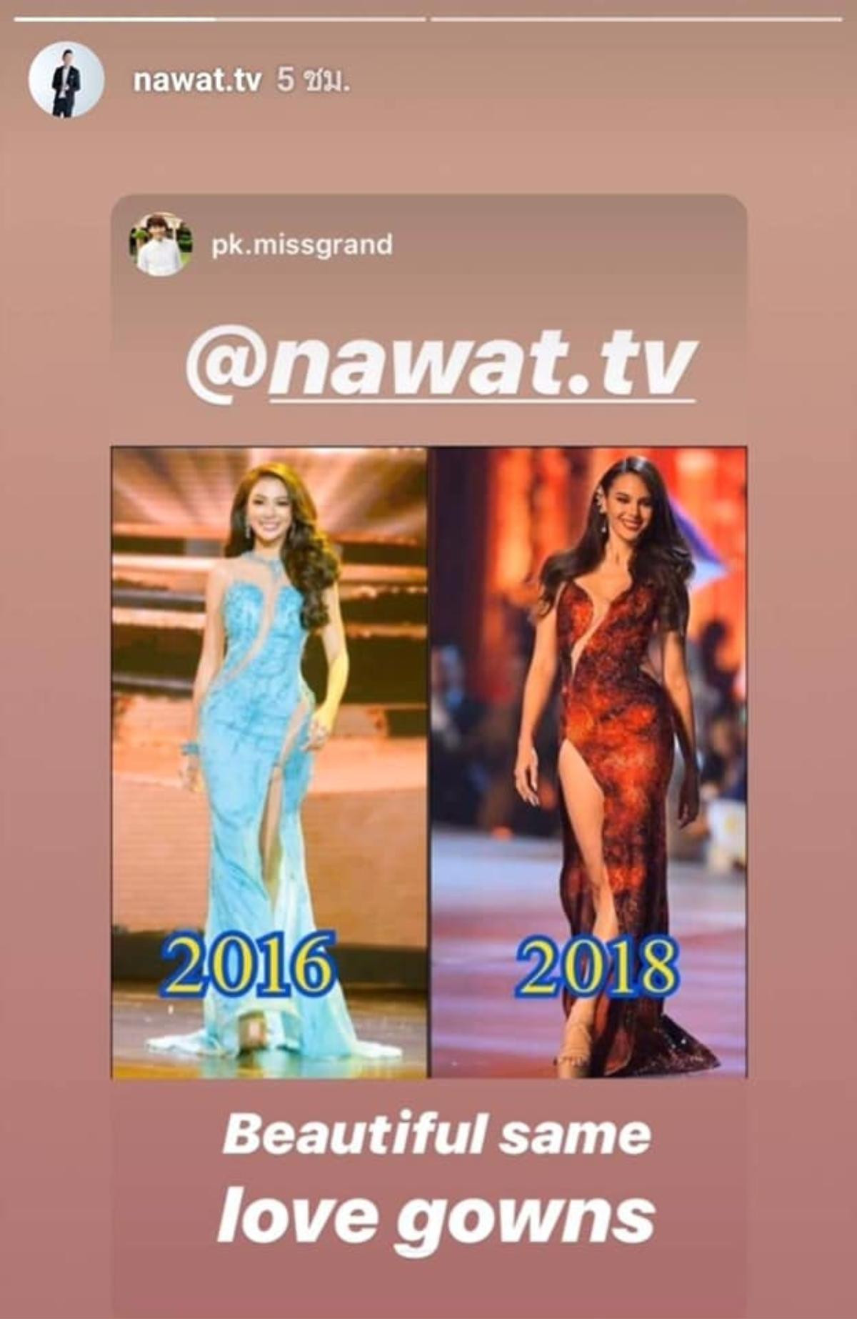 'Cha đẻ' Miss Grand In't ám chỉ váy 'núi lửa phun trào' của Catriona Gray đạo nhái ý tưởng Ảnh 1