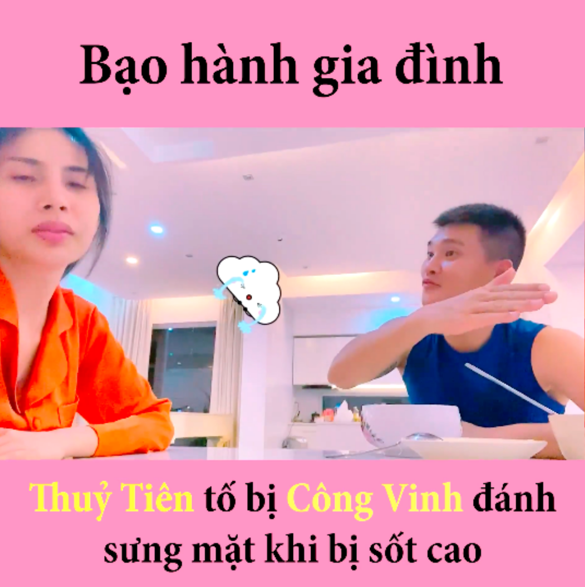 Thủy Tiên 'tố' Công Vinh bạo hành gia đình đánh sưng mặt Ảnh 1