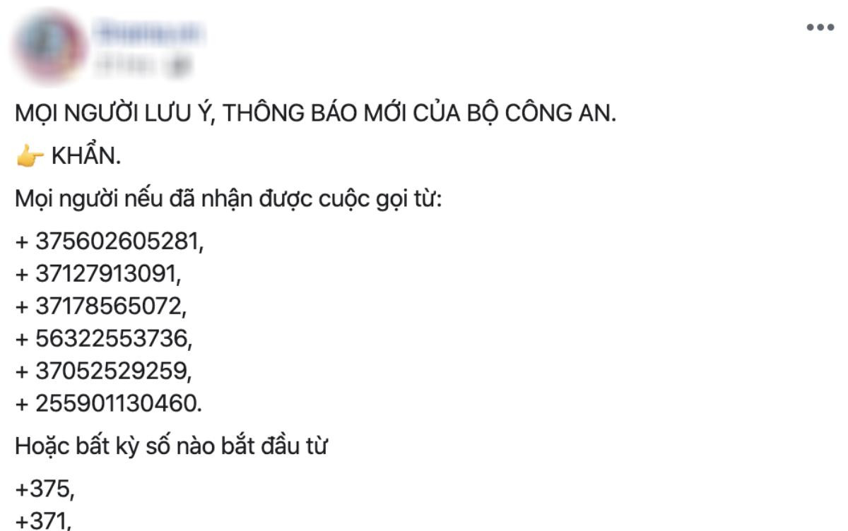 Thực hư về cảnh báo nhận cuộc gọi lạ sẽ bị đánh cắp tài khoản ngân hàng đang được lan truyền trên Facebook Ảnh 1