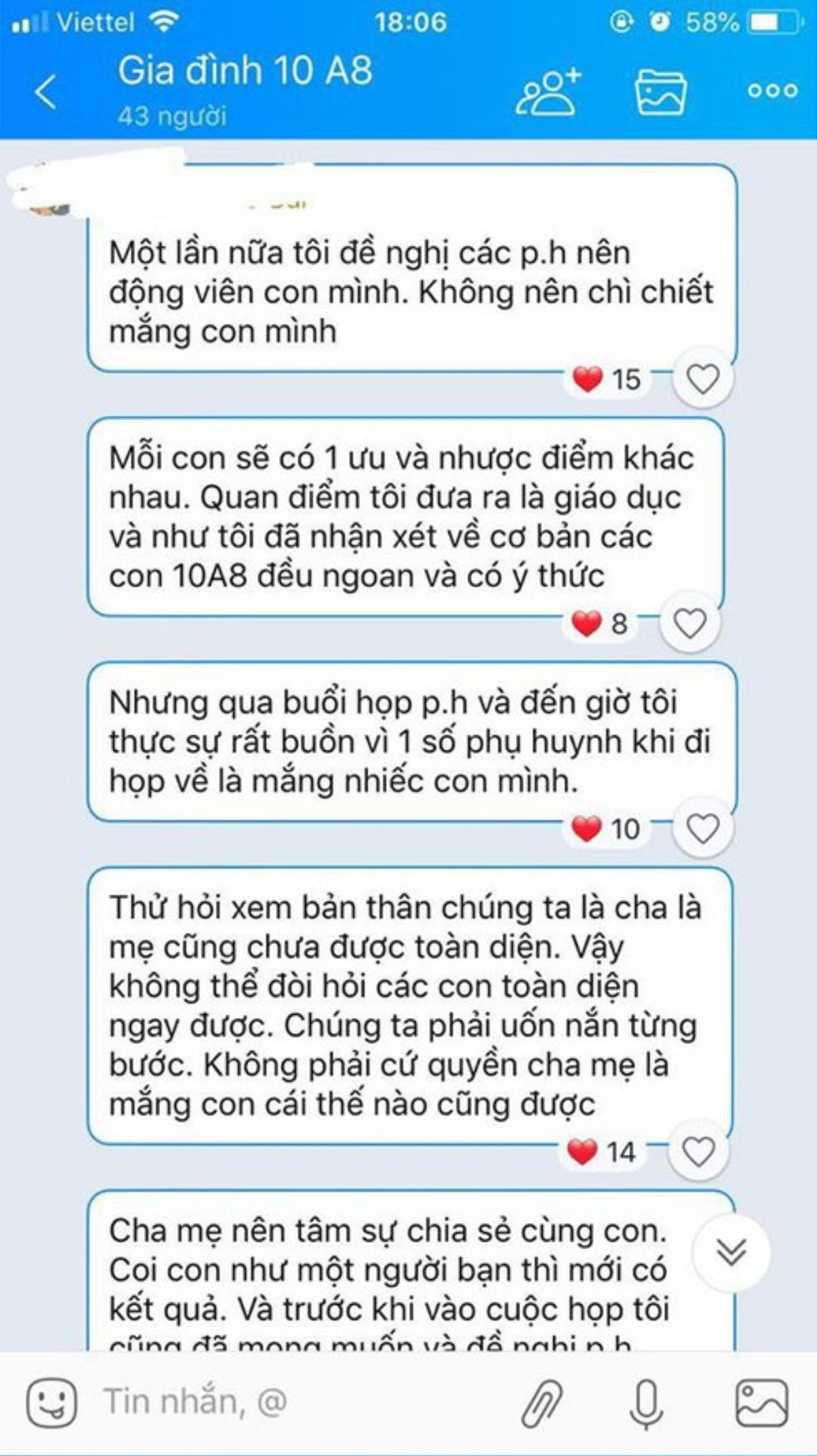 Lo học trò bị mắng chửi sau buổi họp phụ huynh, cô giáo chủ nhiệm 'viết tâm thư' nhắn nhủ bố mẹ 'gây sốt' CĐM Ảnh 1