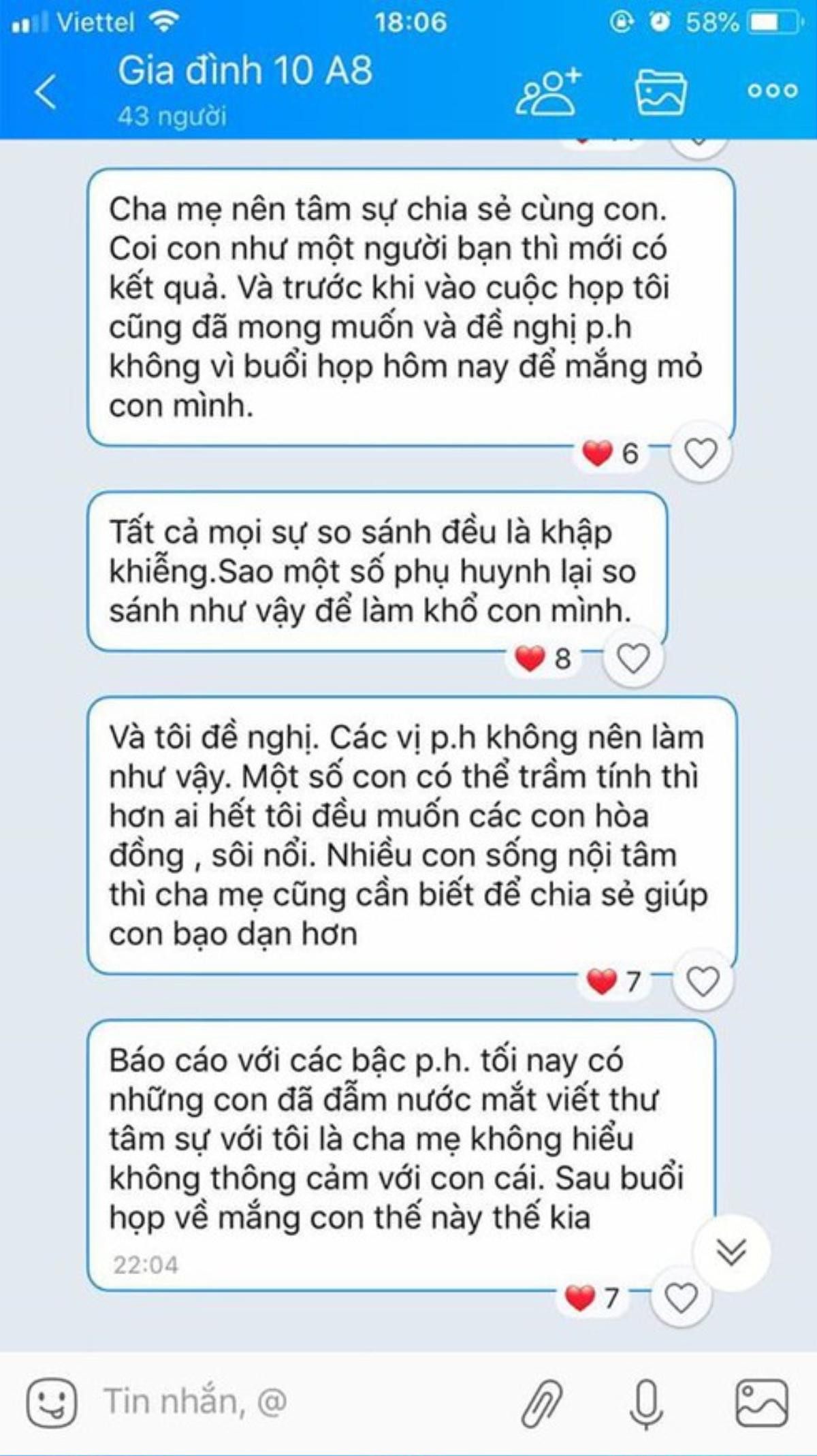 Lo học trò bị mắng chửi sau buổi họp phụ huynh, cô giáo chủ nhiệm 'viết tâm thư' nhắn nhủ bố mẹ 'gây sốt' CĐM Ảnh 2