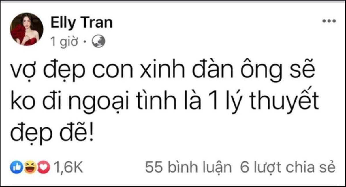 Elly Trần bất ngờ chia sẻ về 'đàn ông ngoại tình', thức trắng đêm, khóc lóc khiến fan lo lắng Ảnh 4