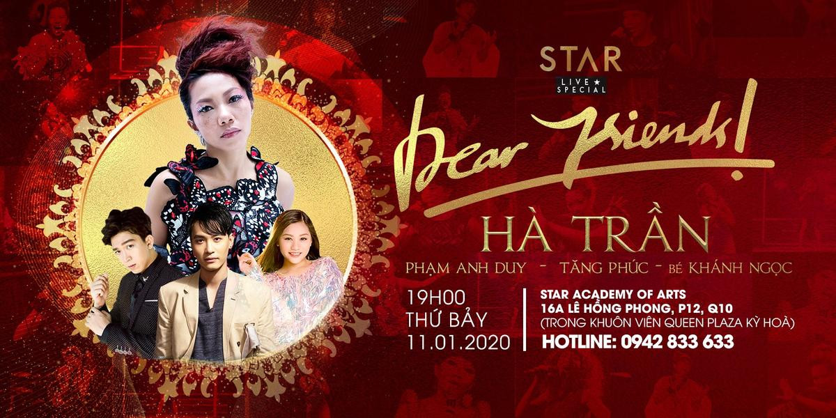 Hà Trần tổ chức đêm nhạc STAR Live Special 'Dear friends!' Ảnh 1