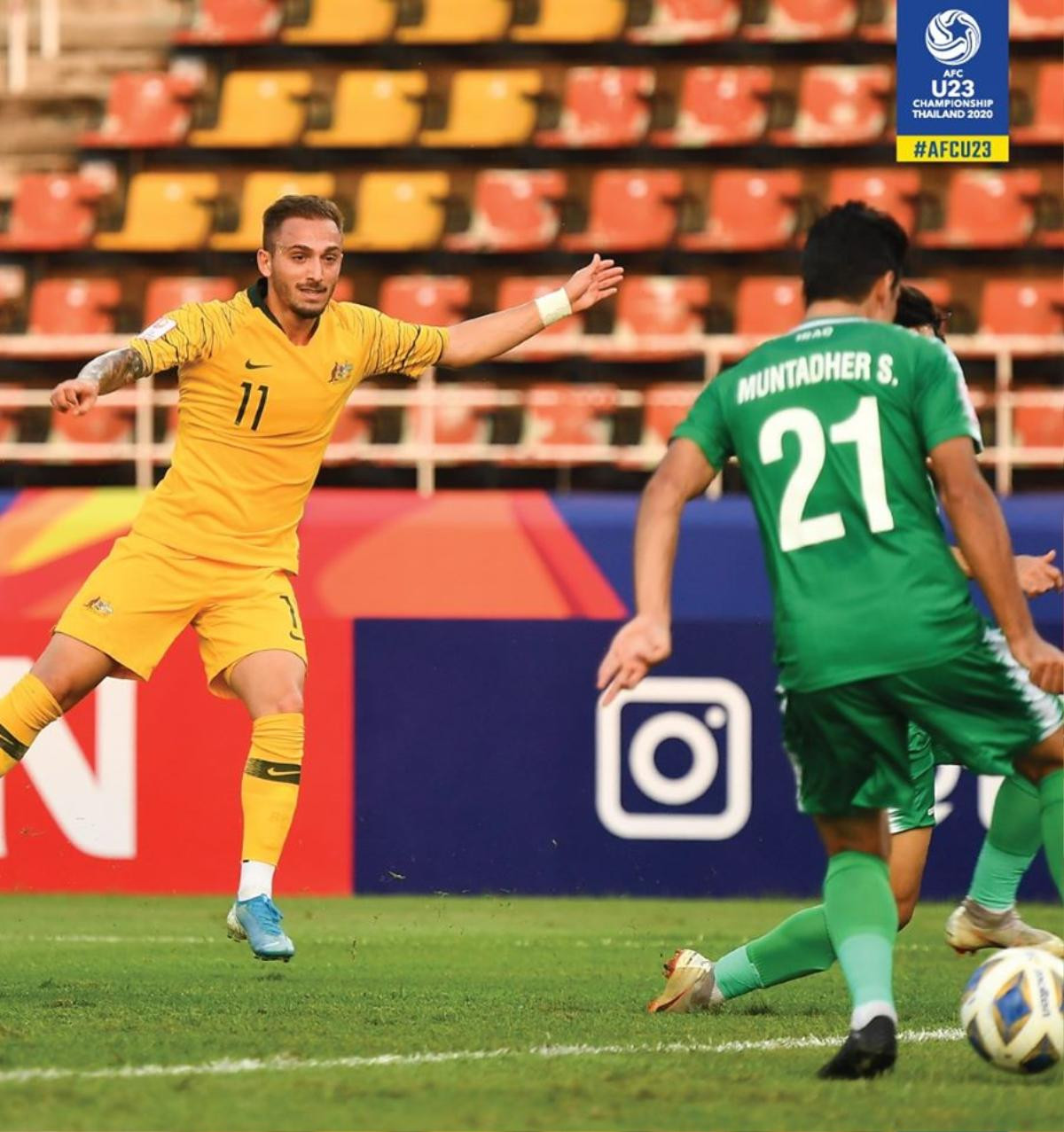 Lập 'siêu phẩm', U23 Australia vẫn bị U23 Iraq cầm hoà đáng tiếc Ảnh 1