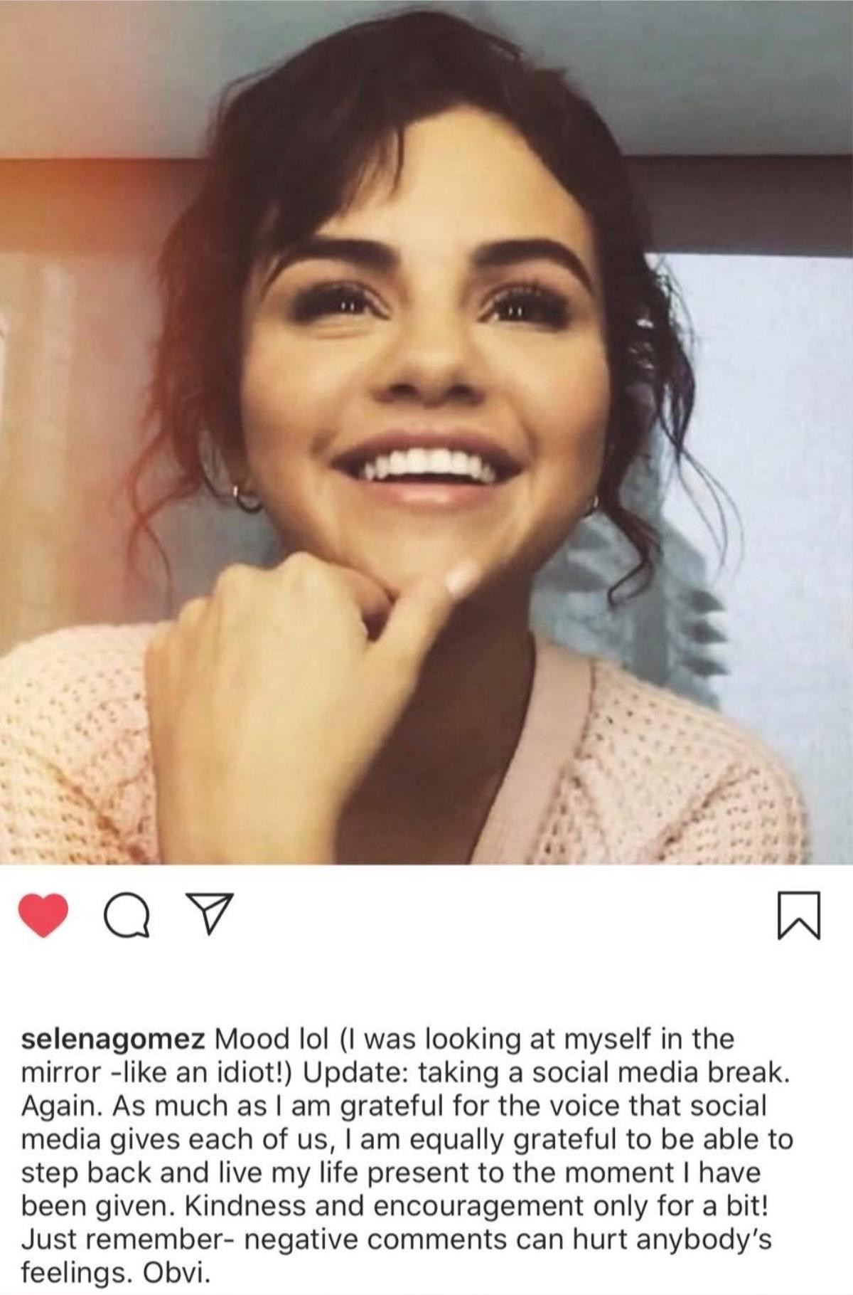 Selena Gomez: 'Tôi sẽ từ bỏ sử dụng Instagram một thời gian' Ảnh 4