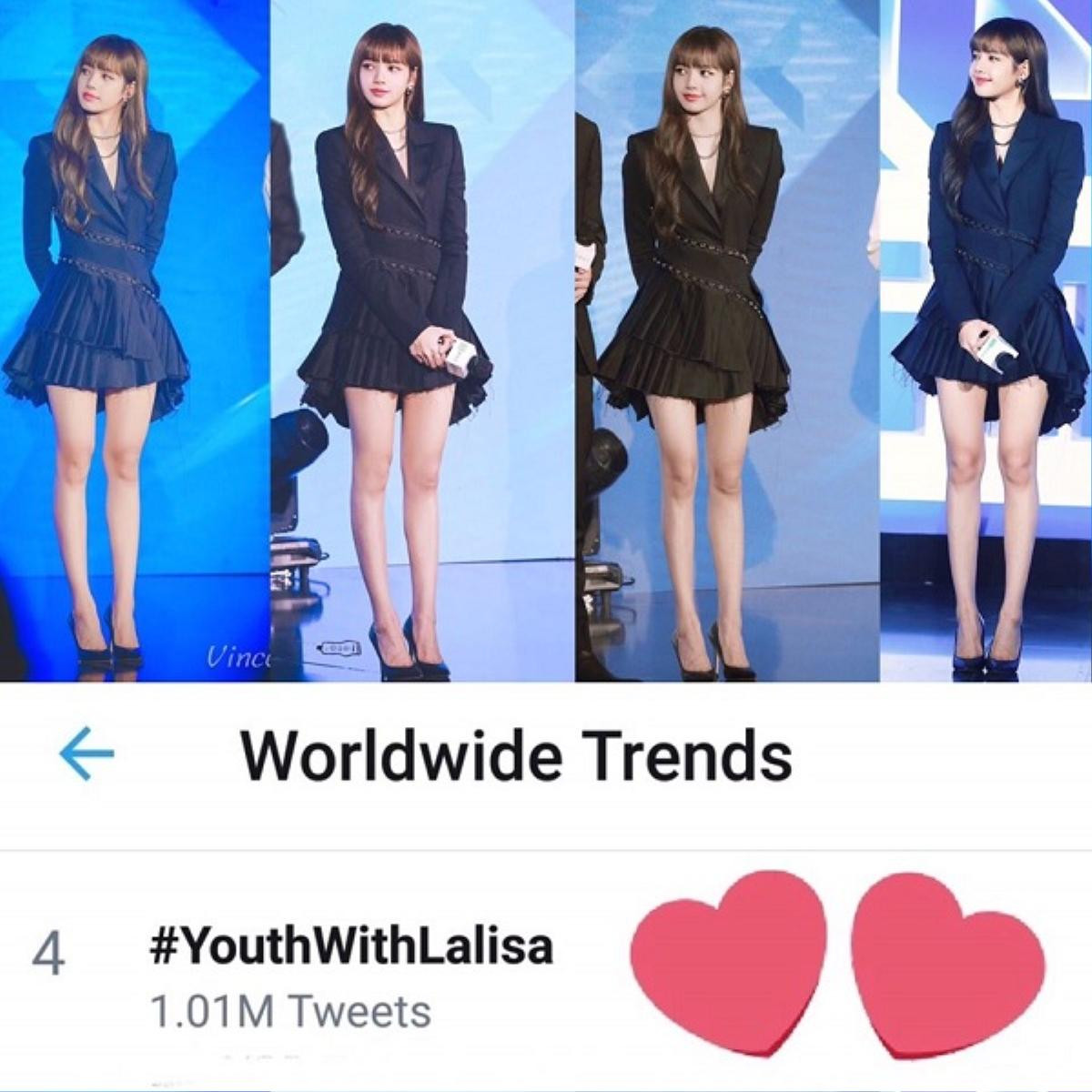 Lisa Black Pink lên top trending trên Weibo vì tỉ lệ cơ thể hoàn hảo nhờ chân dài + váy đen Ảnh 5