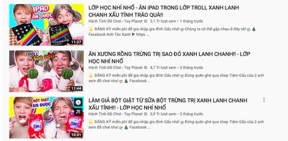 Kênh YouTube hướng dẫn trẻ em ăn xà phòng, uống nước mắm bị đồng loạt kêu gọi tẩy chay Ảnh 1