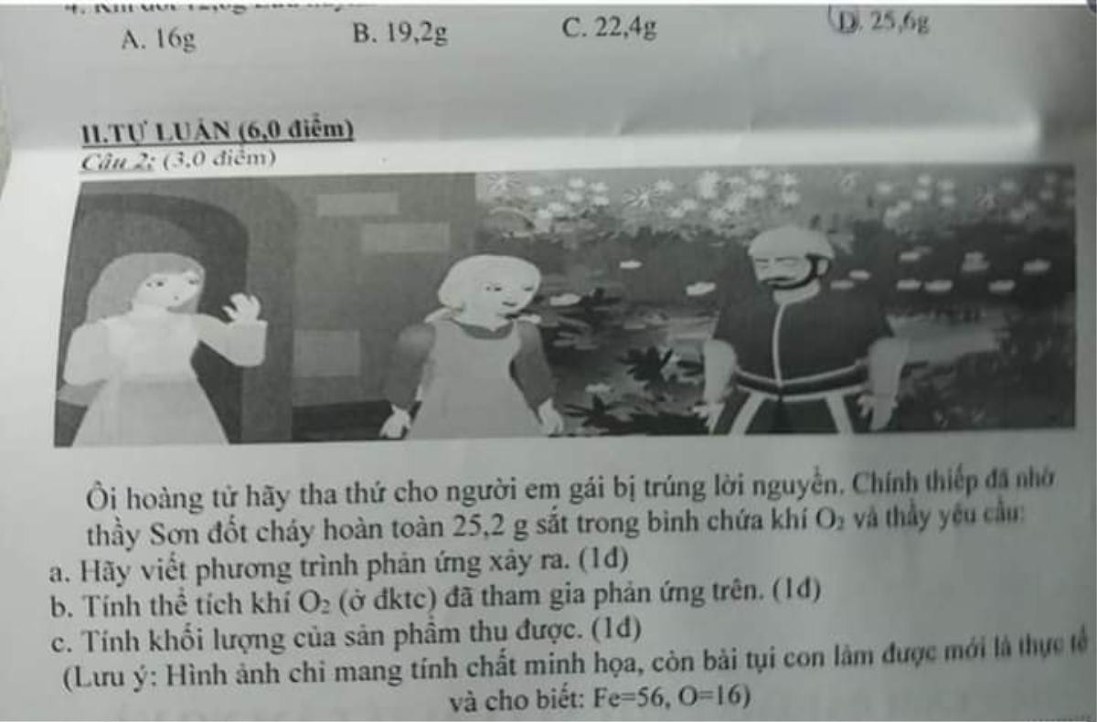 'Chất' như giáo viên dạy Hóa, ra đề thi bắt trend: ‘Hoàng tử hãy tha thứ cho người em gái trúng lời nguyền…’ khiến CĐM cười ngất Ảnh 1