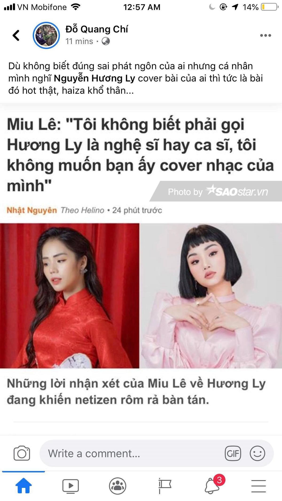 Hương Ly lên tiếng đáp trả gay gắt chuyện Miu Lê ‘cà khịa’ trong bài đăng của quản lý Ngô Kiến Huy Ảnh 6