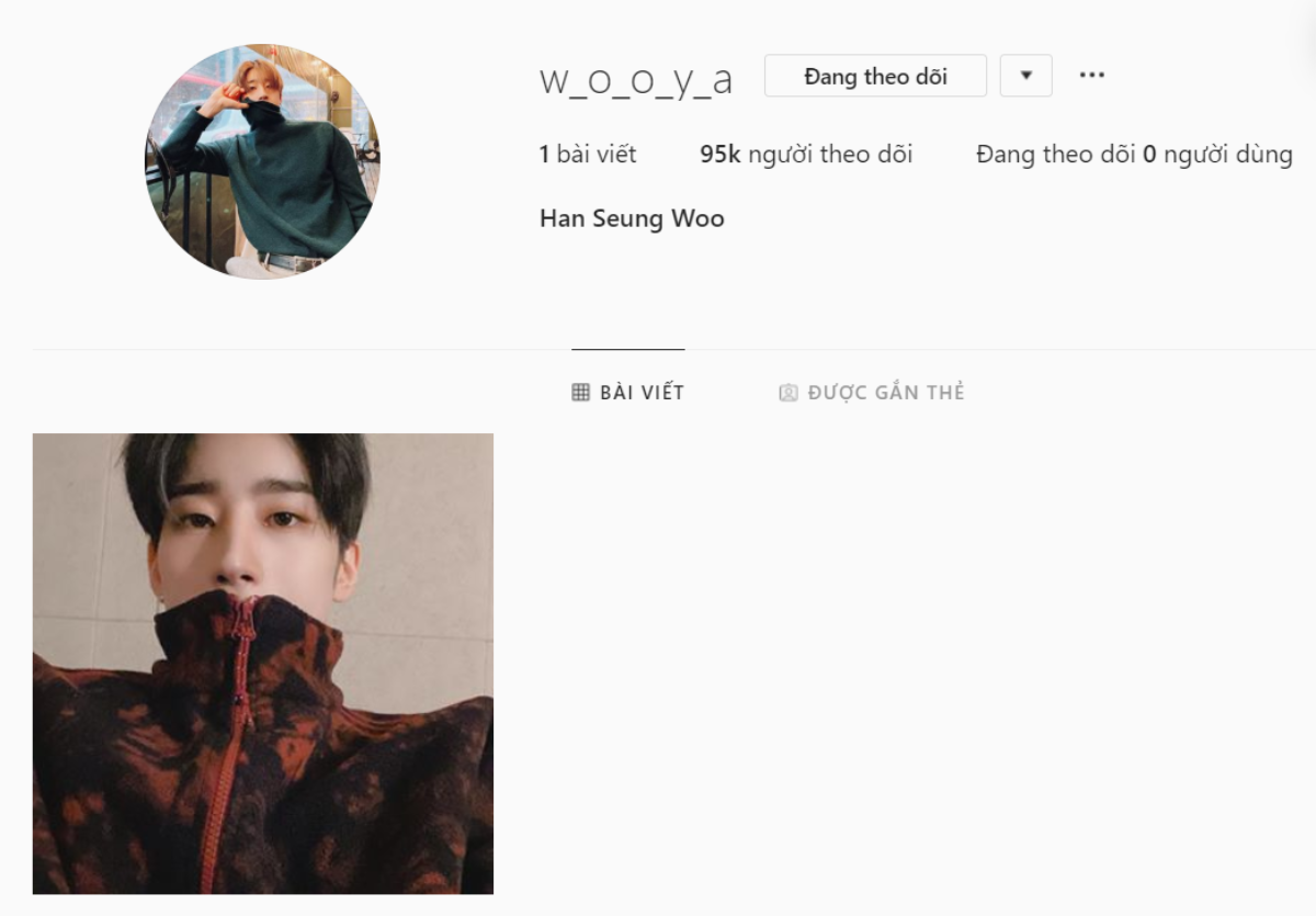 Han Seung Woo ra mắt tài khoản Instagram sau khi X1 tan rã Ảnh 3
