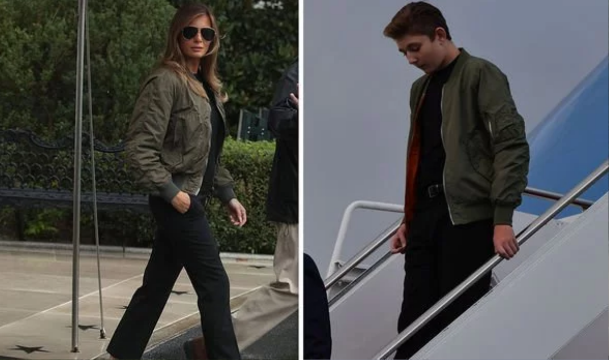 'Mượn' áo khoác của mẹ đi dự sự kiện gây quỹ, Barron Trump gây sốc vì vẻ điển trai Ảnh 1