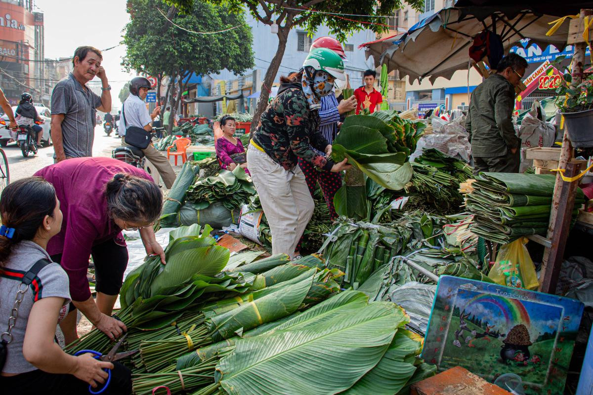 Chợ lá dong ngày Tết Ảnh 1