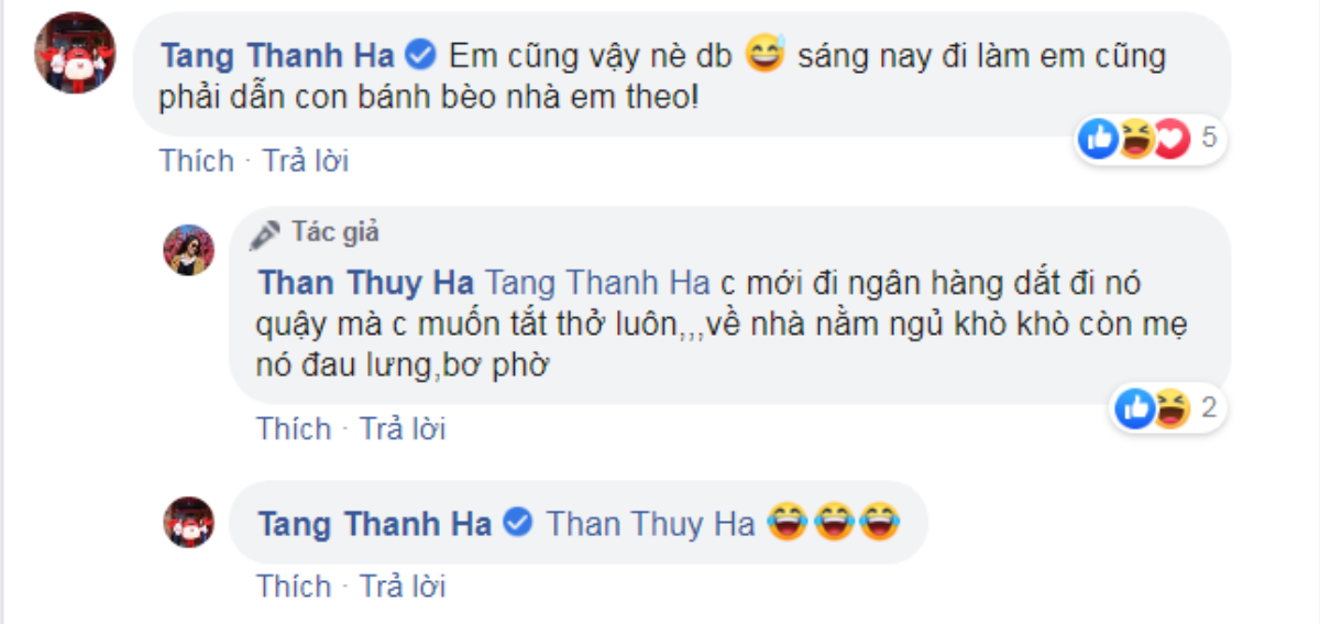 Tăng Thanh Hà và Thân Thuý Hà khổ sở than thở với nhau khi phải chăm con ngày cận Tết Ảnh 2