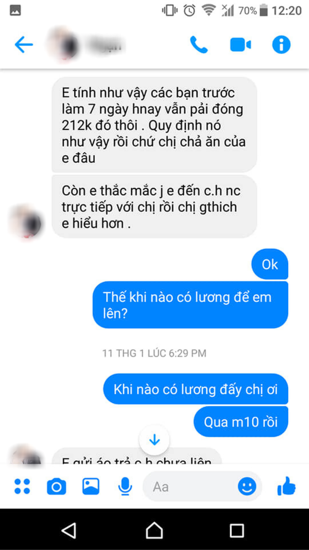 Quản lý quỵt tiền lương sinh viên còn đáp lại một câu gây bức xúc: 'Bánh chưng con chị thêm thịt nhờ em' Ảnh 3