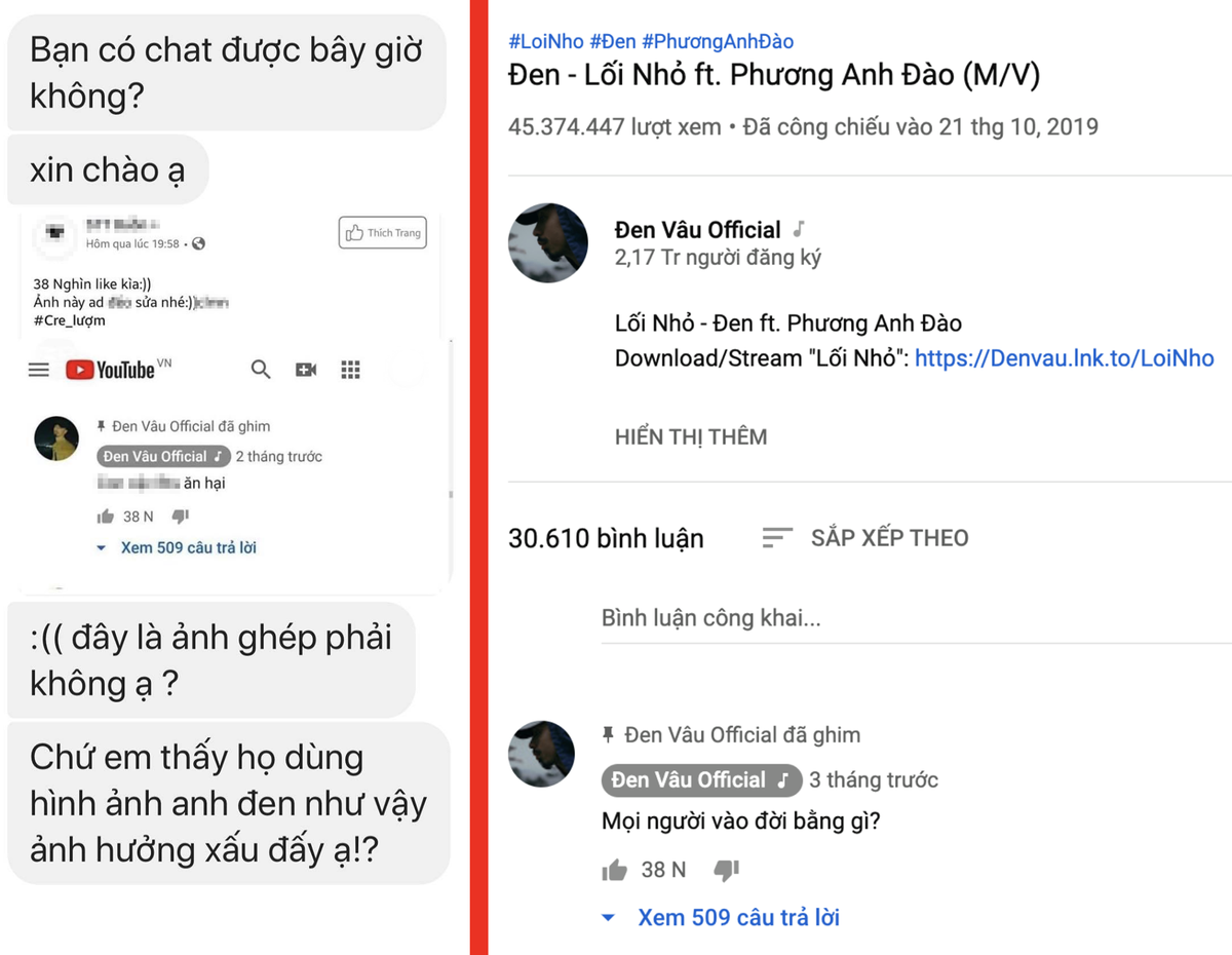 Rapper Đen Vâu lên tiếng khi bị kẻ xấu ghép ảnh xúc phạm BTS Ảnh 2