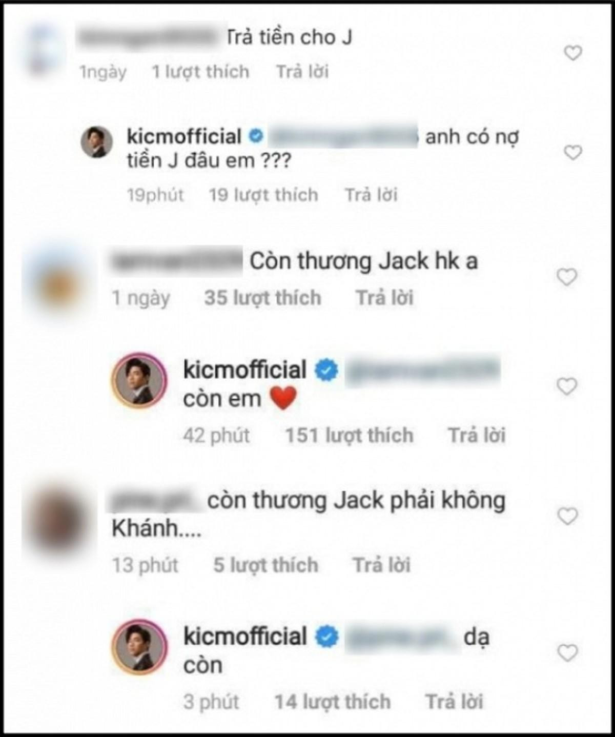 Xôn xao cuộc hội thoại K-ICM khẳng định còn thương Jack sau ồn ào Ảnh 2