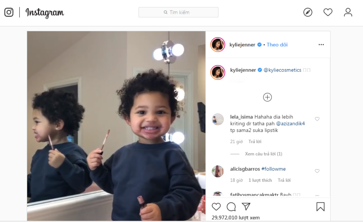 ‘Triệu phú’ Stormi 2 tuổi sẽ hợp tác cùng mẹ Kylie Jenner trong BST mỹ phẩm Valentine Ảnh 4