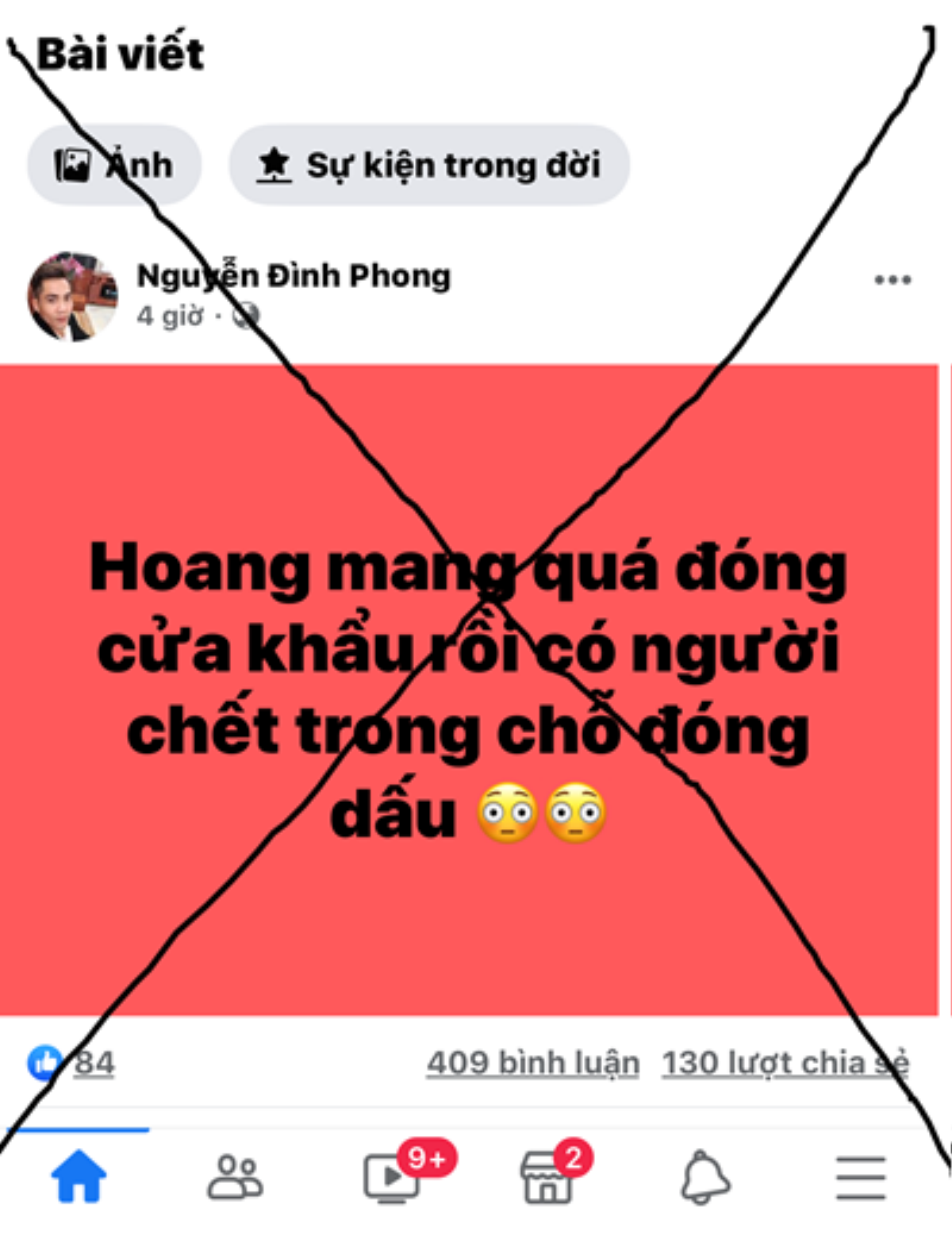 Tung tin ‘có người chết trong chỗ đóng dấu’ cửa khẩu Móng Cái, nam thanh niên bị xử phạt 7,5 triệu đồng Ảnh 2