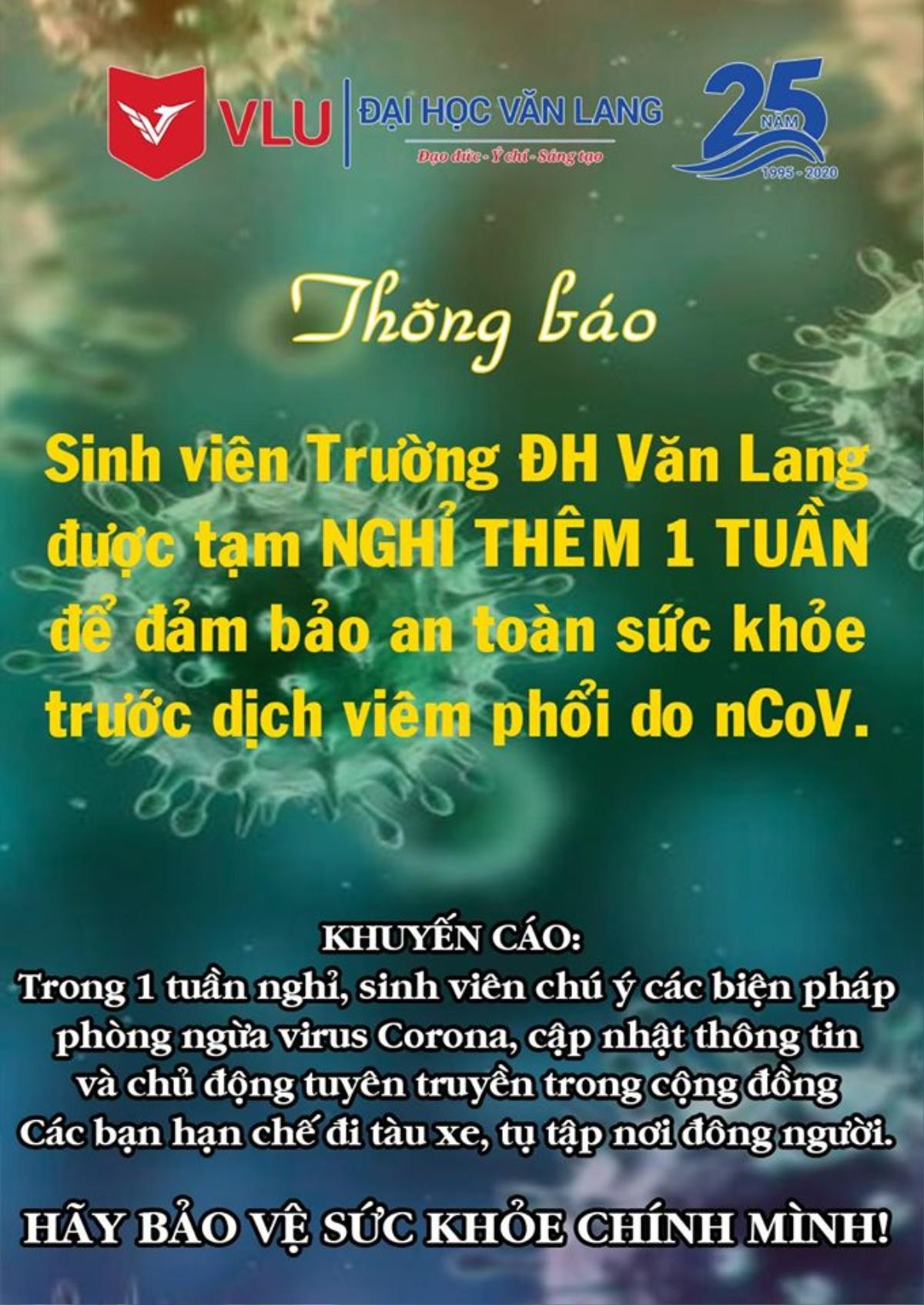 Sau ĐH Bách Khoa Hà Nội, các trường đại học khác lần lượt thông báo cho sinh viên nghỉ học do lo ngại virus Corona Ảnh 3