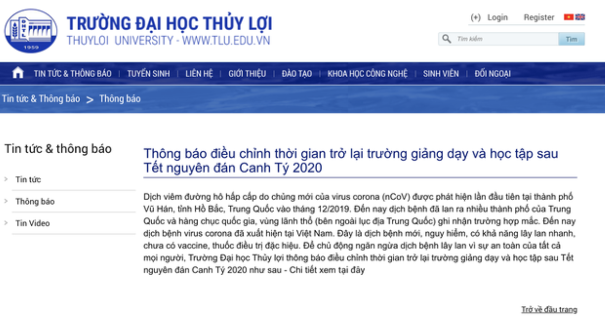 Sau ĐH Bách Khoa Hà Nội, các trường đại học khác lần lượt thông báo cho sinh viên nghỉ học do lo ngại virus Corona Ảnh 5