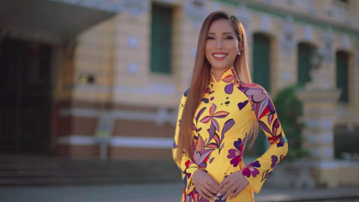 Đại diện Thuỵ Điển gốc Việt - Vicky Trần đẹp rạng rỡ trong Video Intro Miss Int' Queen 2020 Ảnh 6